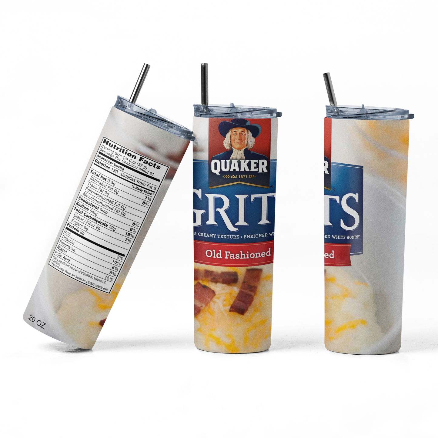 QUAKER GRITS TUMBLER